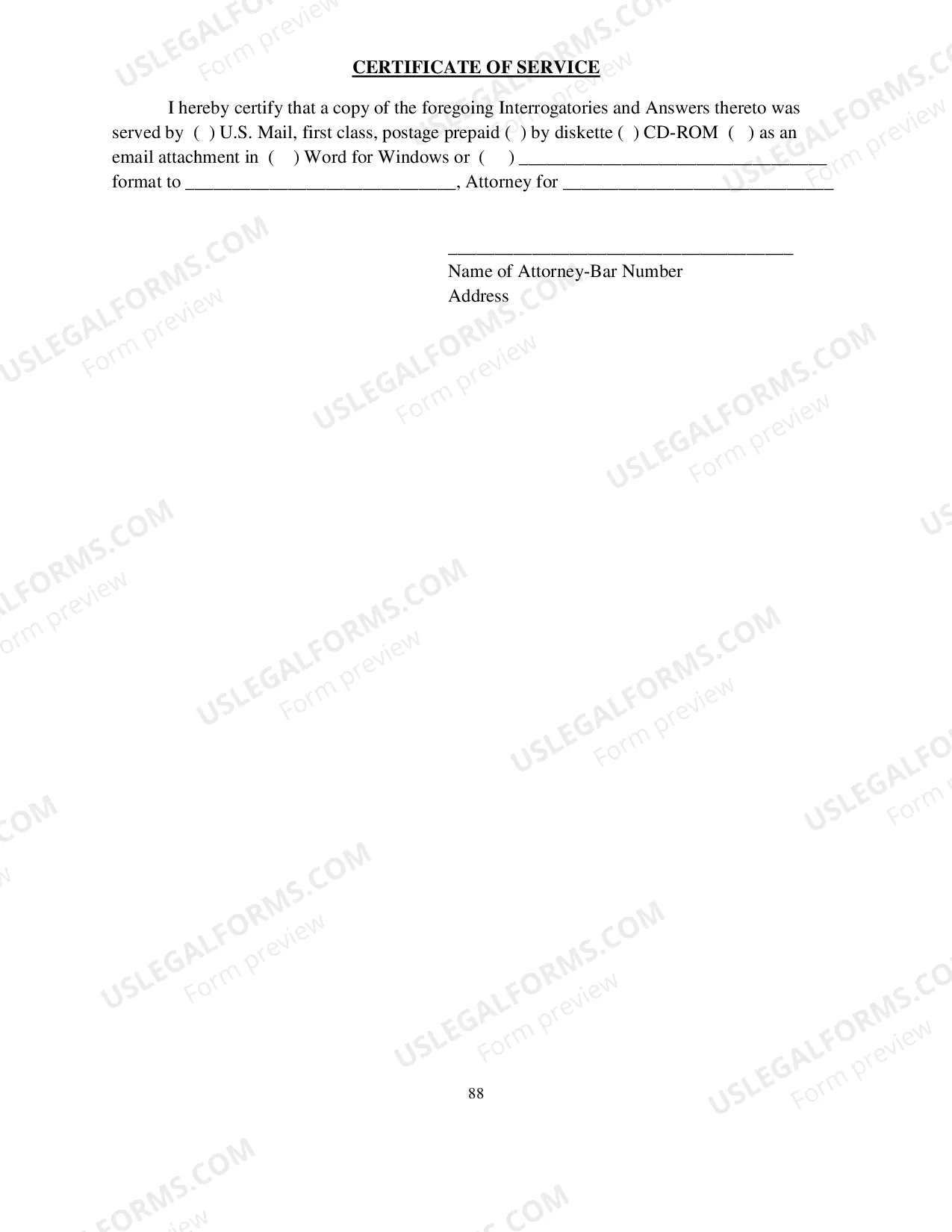 Preview First Interrogatories (Modification)