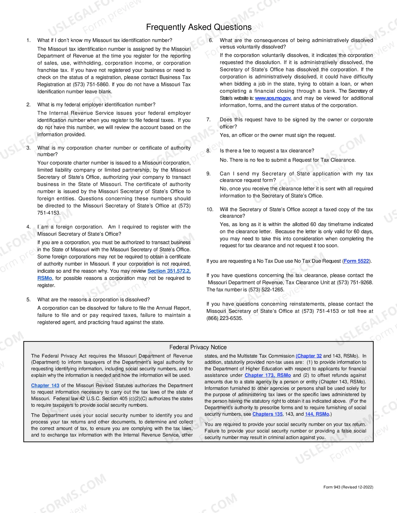 Preview Application For Certificate of Withdrawal of A Foreign Nonprofit Corporation