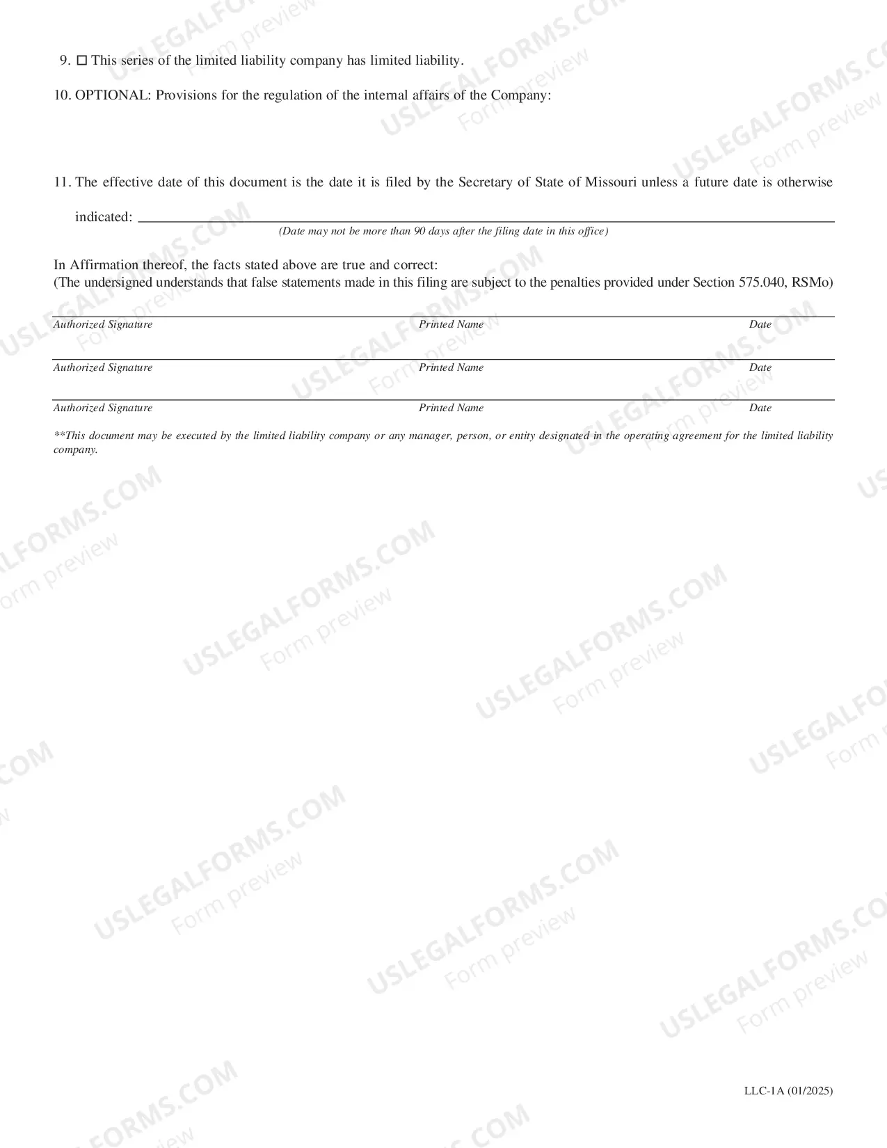 Preview Attachment For Series of A LLC