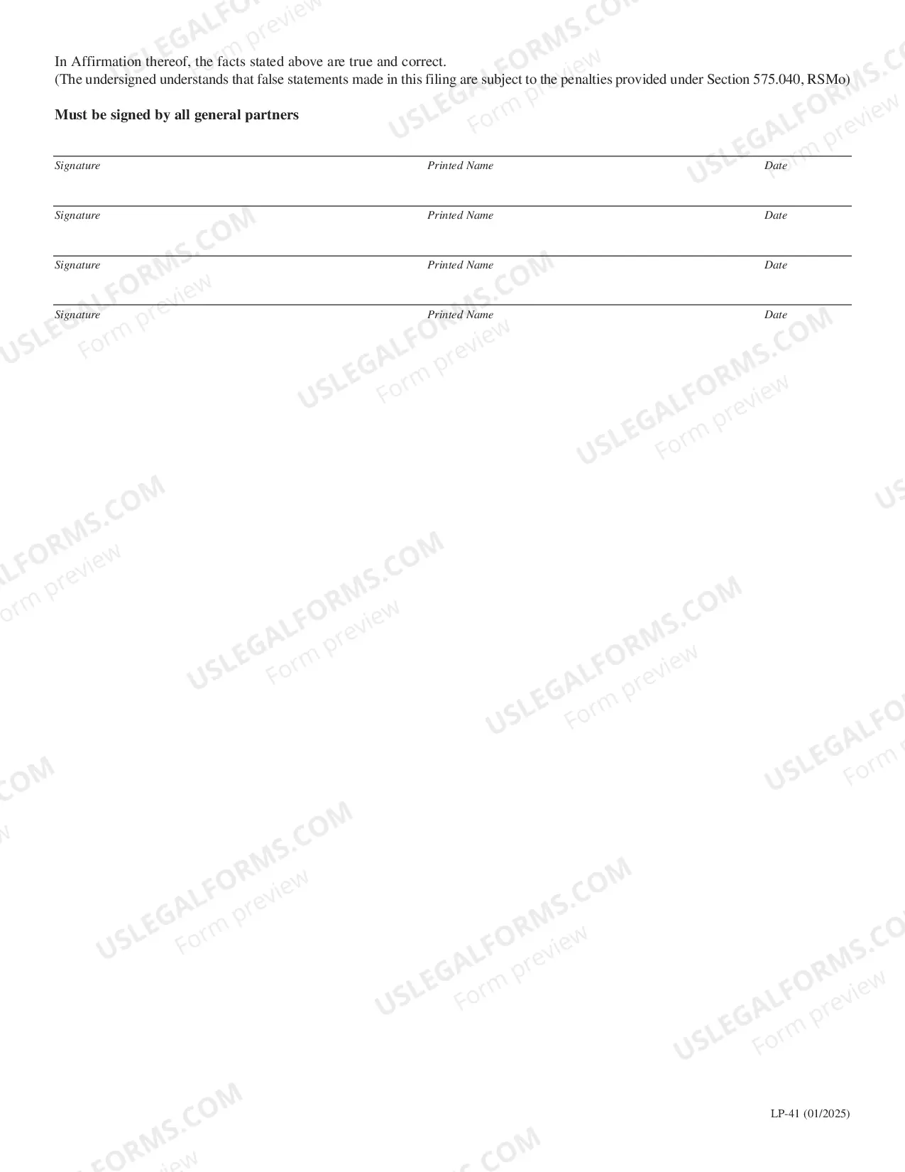 Preview Certificate of Limited Partnership