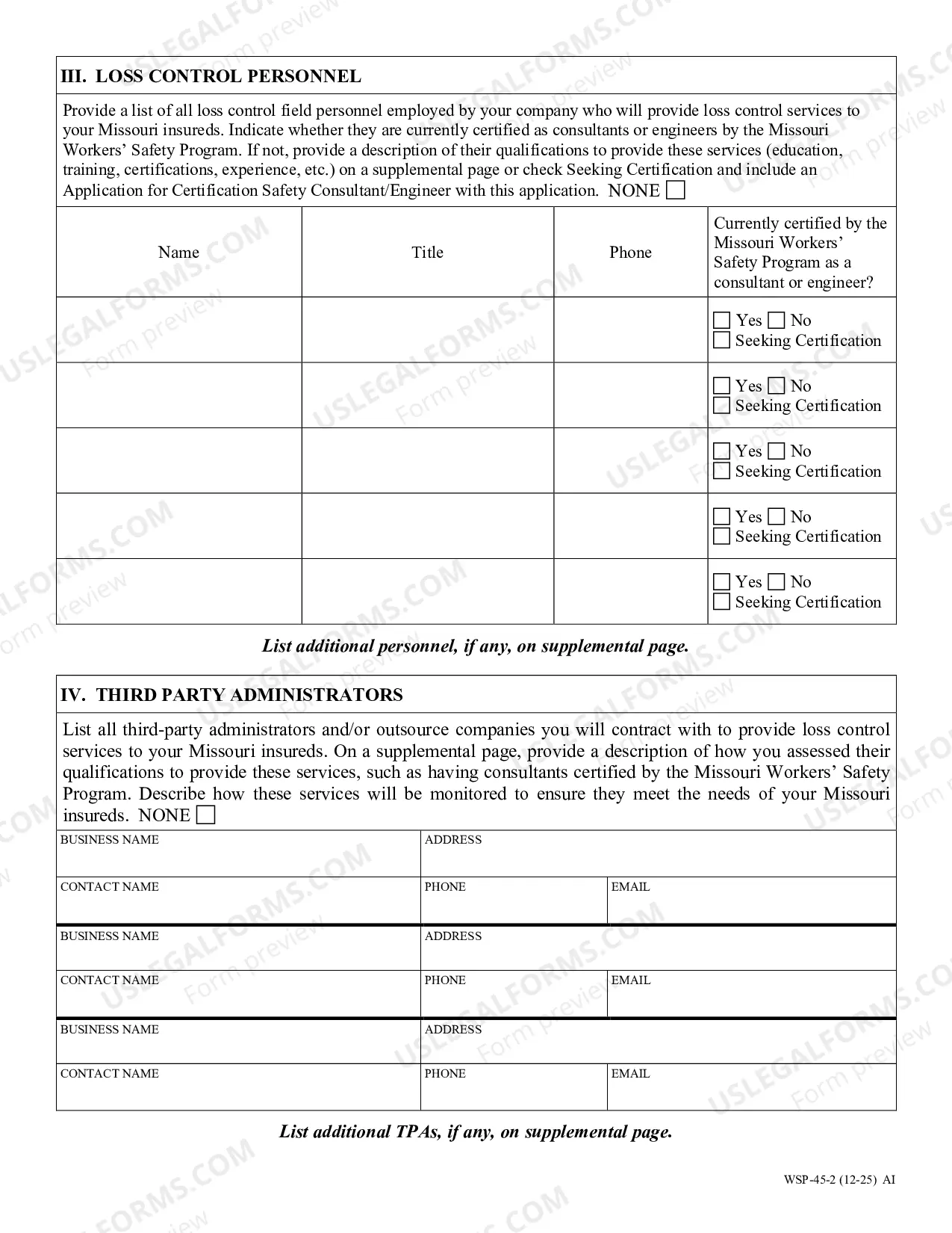 Preview Application For Annual Certification