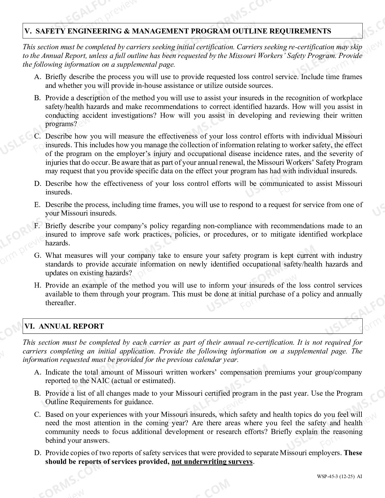 Preview Application For Annual Certification