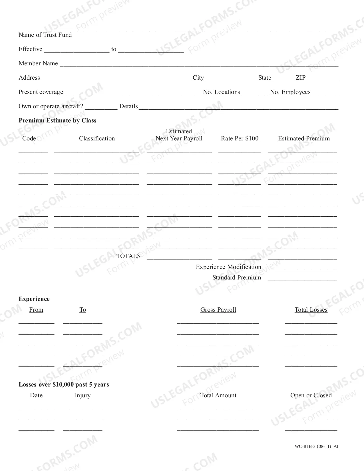 Preview Application For Membership
