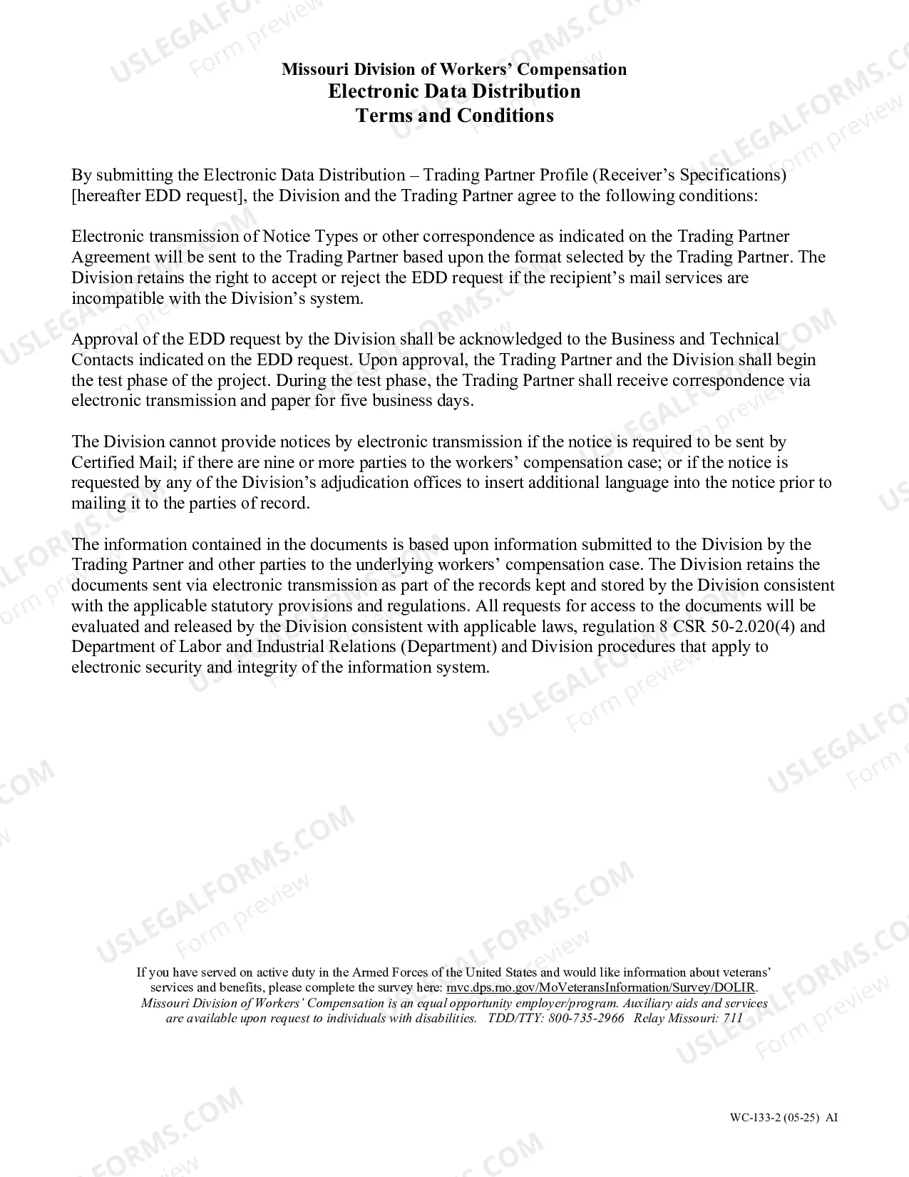 Preview Electronic Data Distribution Trading Partner Profile