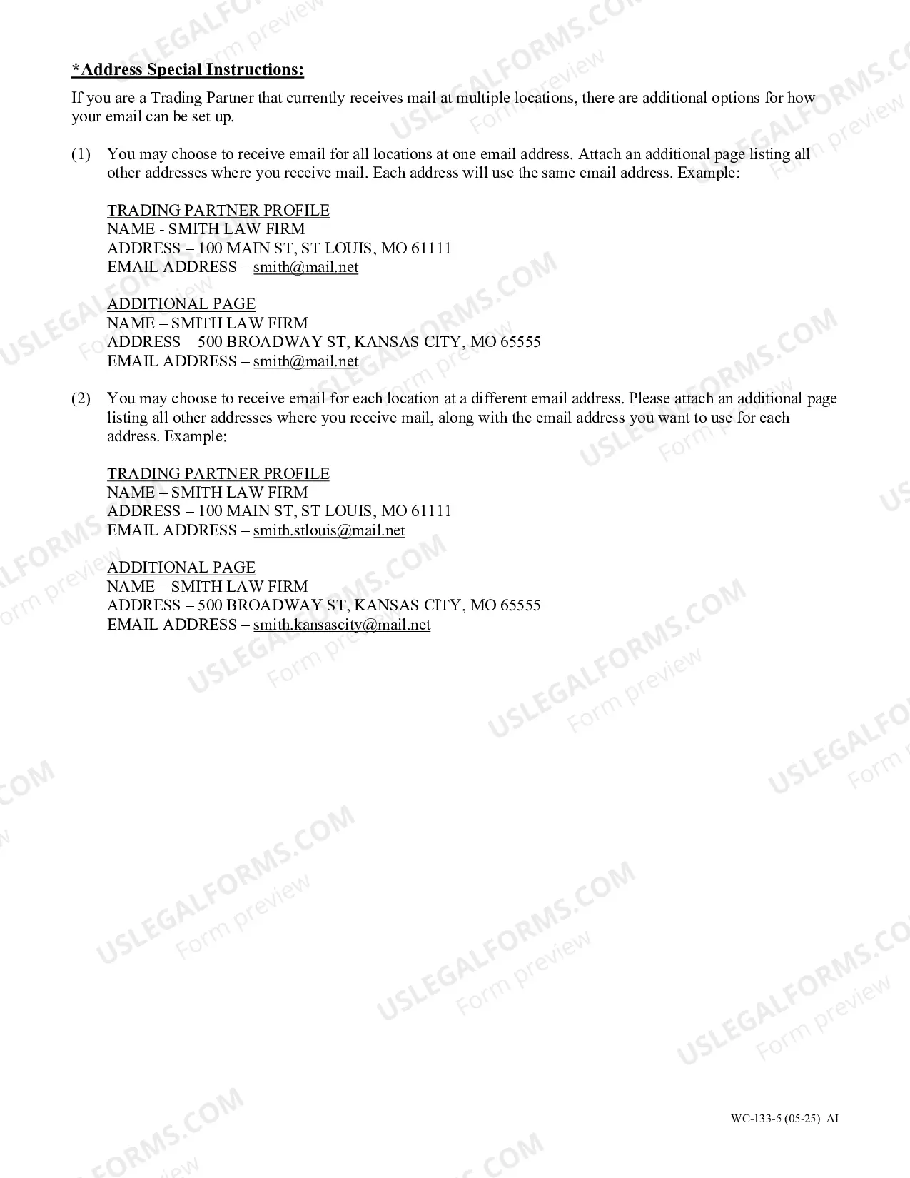 Preview Electronic Data Distribution Trading Partner Profile