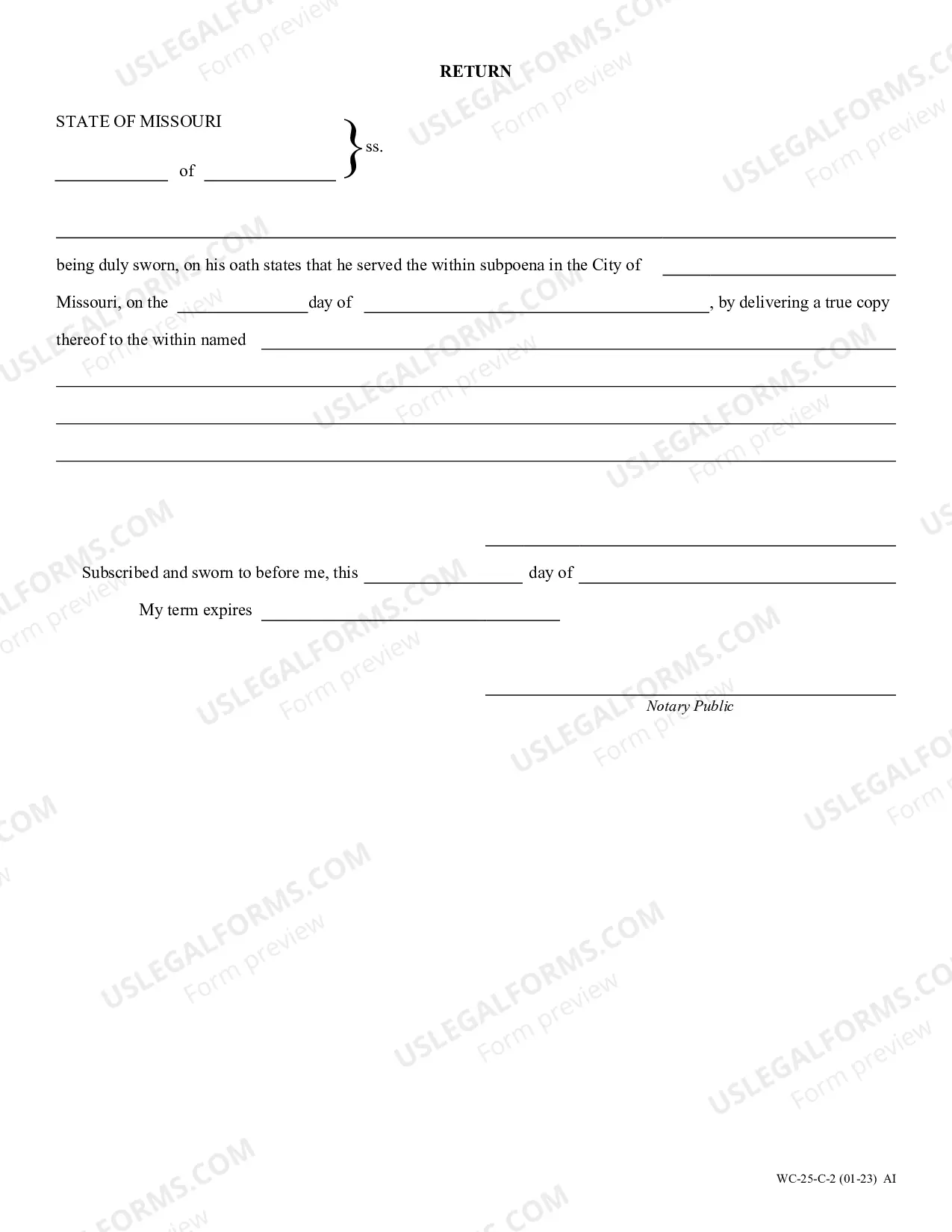 Preview Subpoena Duces Tecum For Deposition