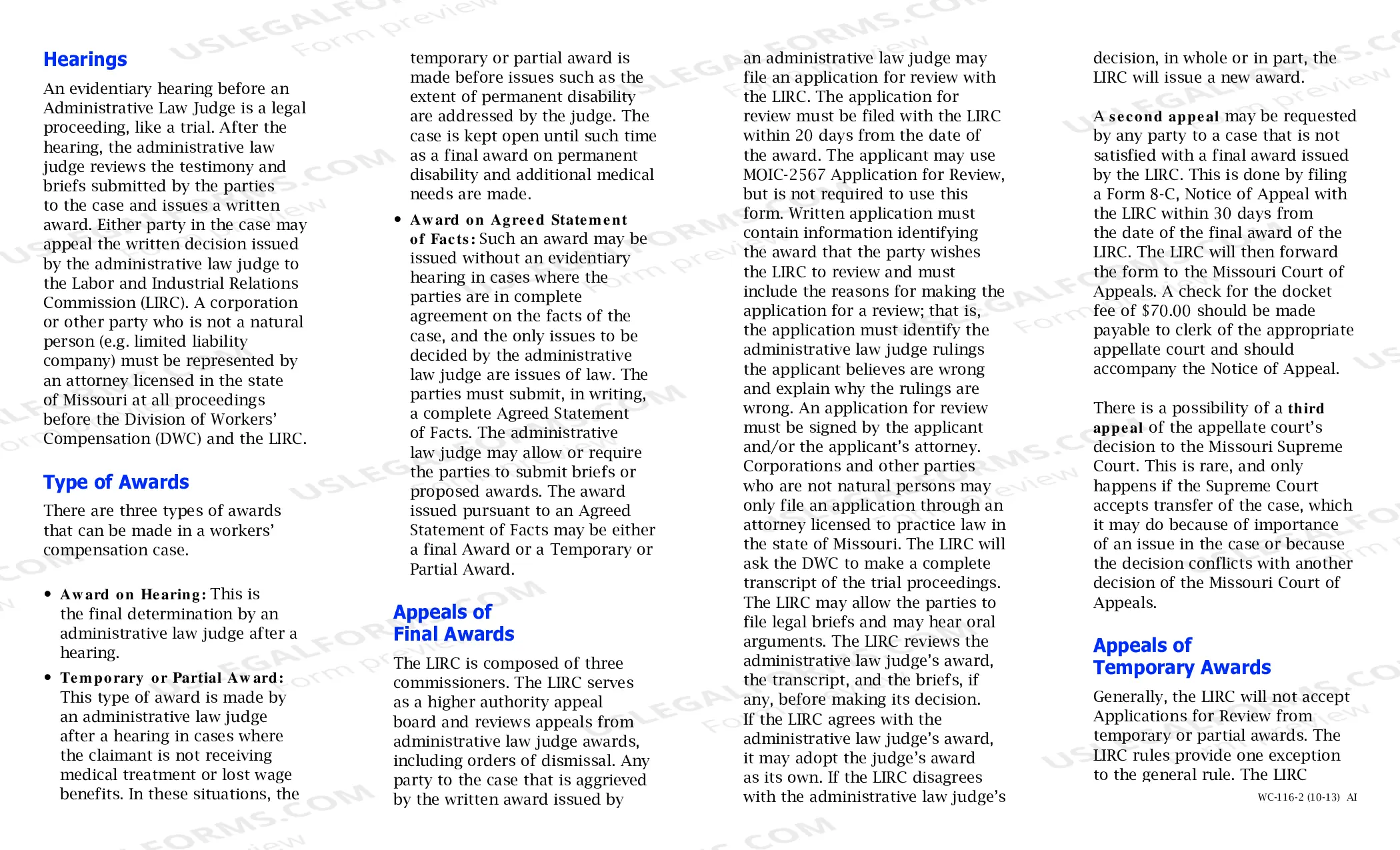 Preview Appeals Rights and Procedures