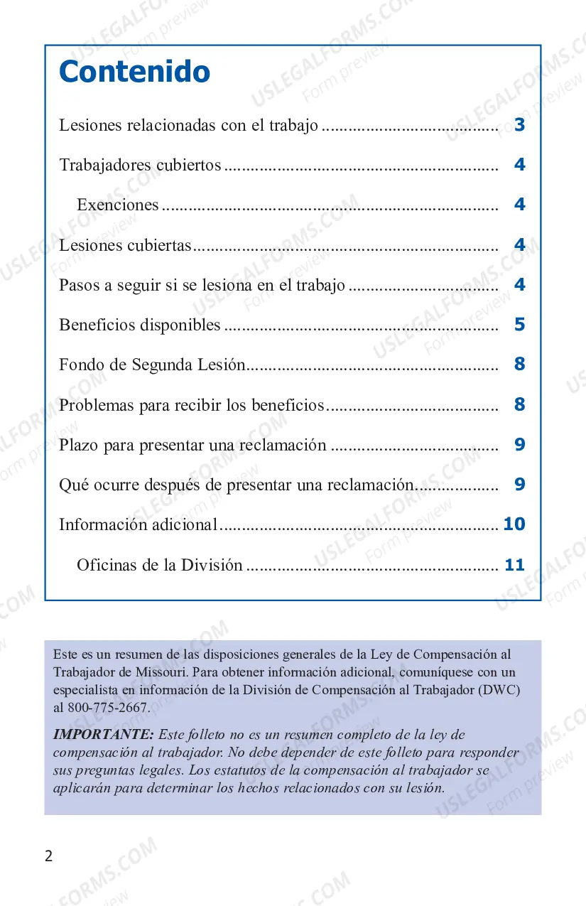Preview Datos para Trabajadores Lesionados