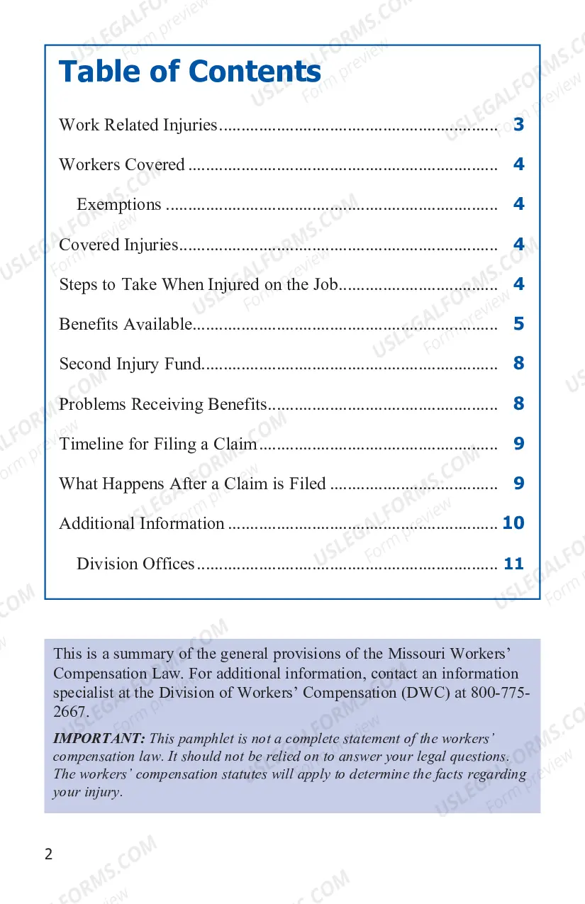 Preview Facts For Injured Workers