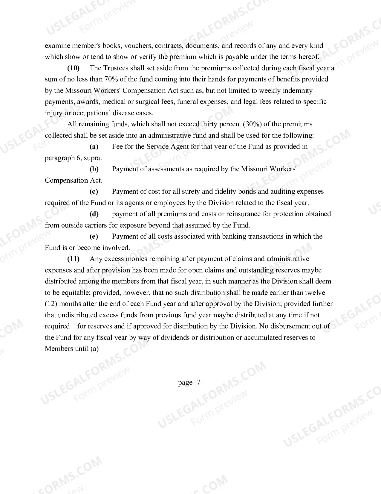 Preview Indemnity (Trust) Agreement