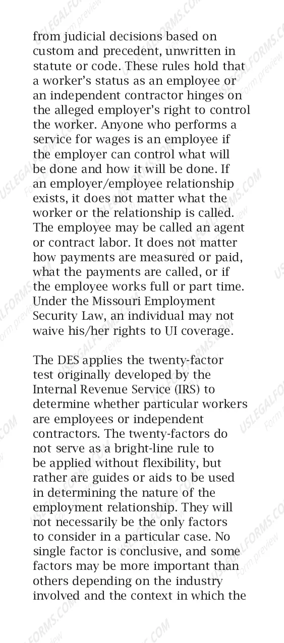 Preview Classifying Employees for Unemployment Insurance Tax Purposes