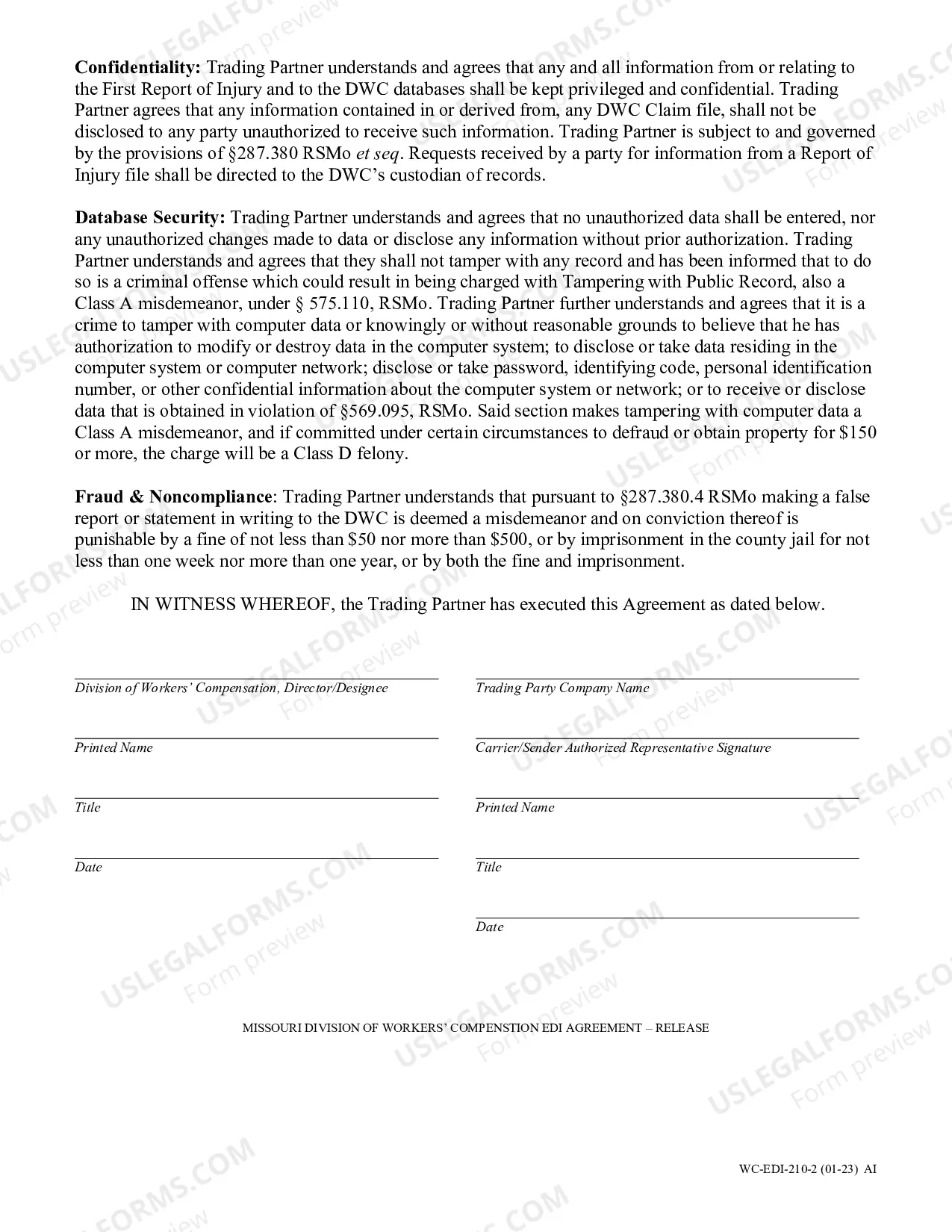 Preview EDI Project Agreement