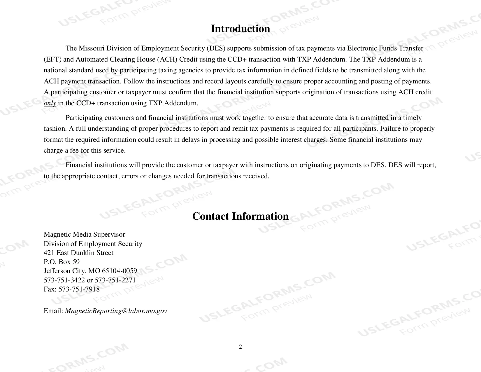 Preview Electronic File Specifications and Record Layout for ACH Credit Payments
