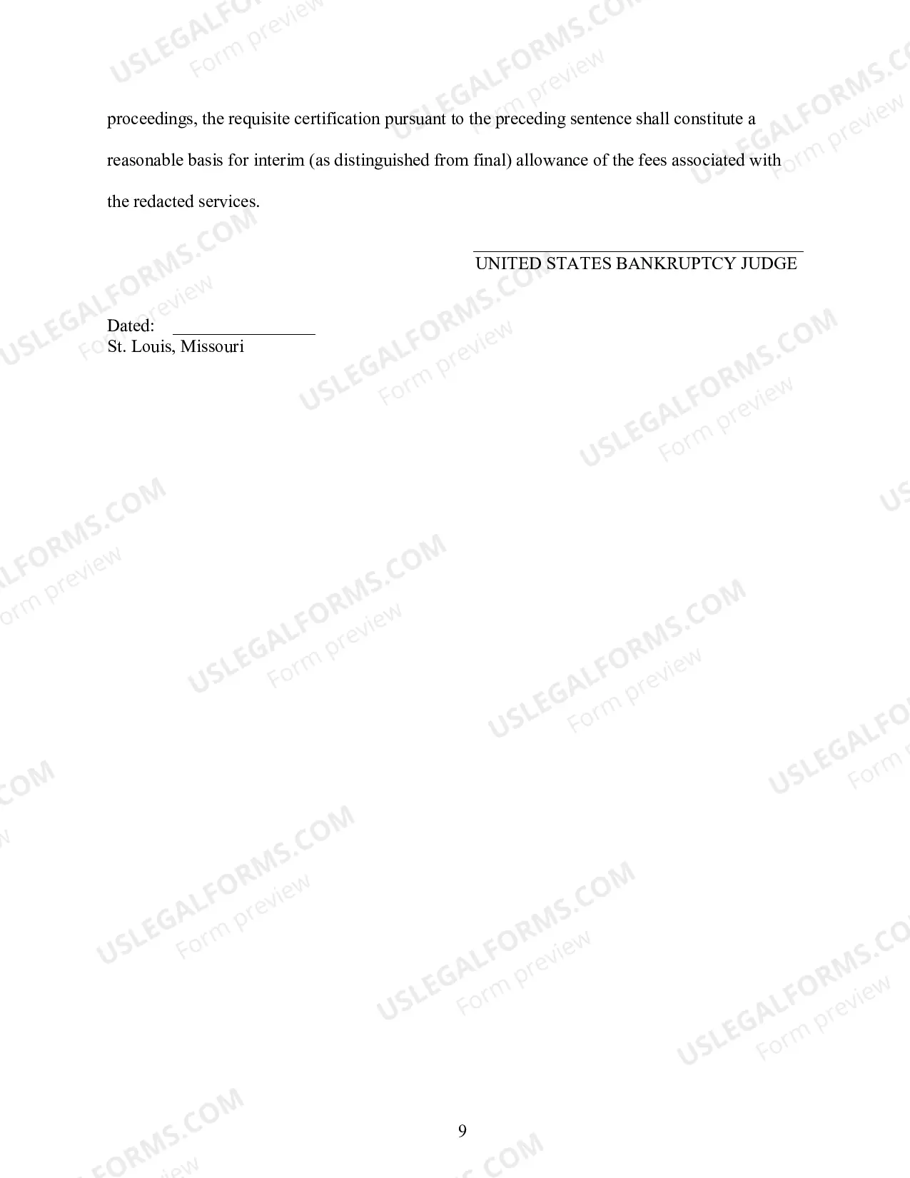 Preview Procedures For Interim Compensation and Reimbursement of Professionals (Standing Order 2)