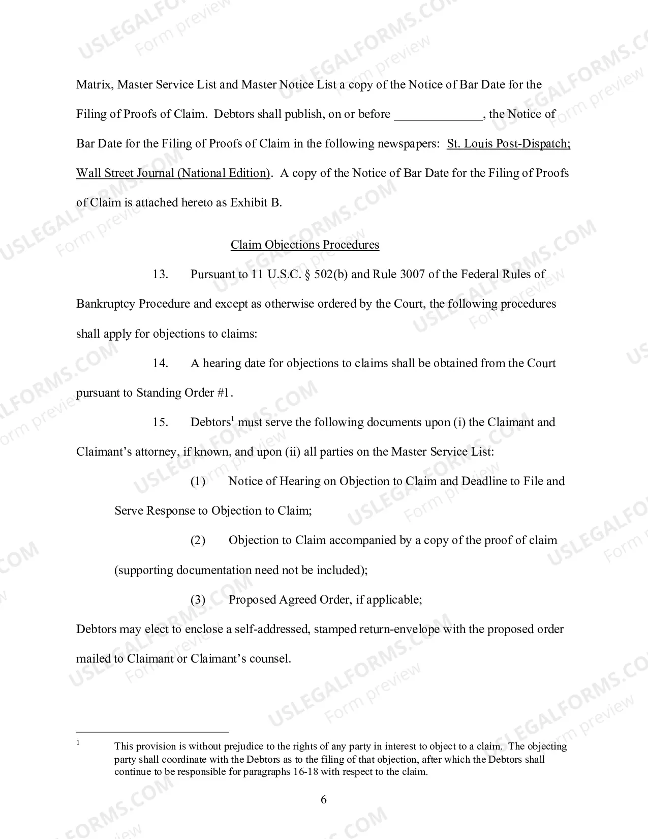 Preview Setting Claims Bar Date, Establishing Claims Processing and Objection Procedures