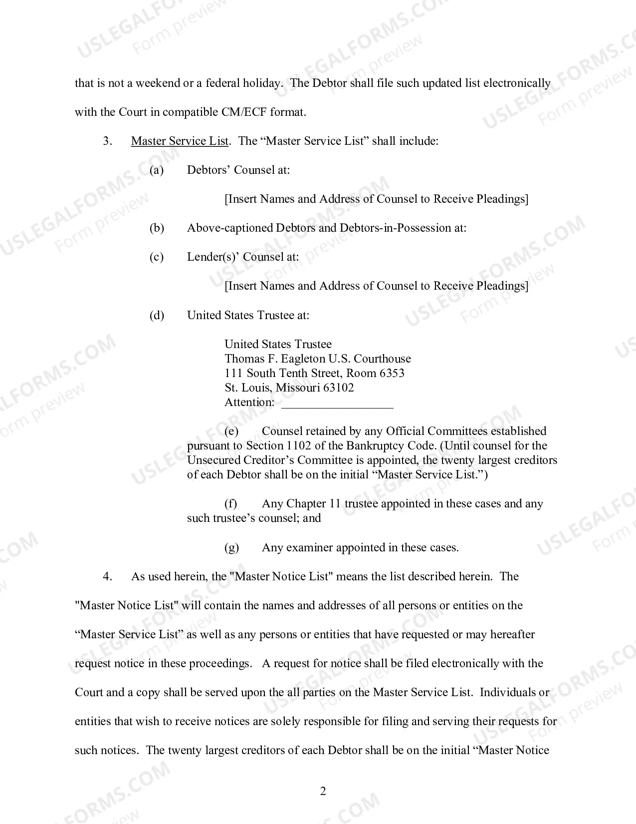 Preview Establishing Notice and Motion Procedures (Standing Order 1)