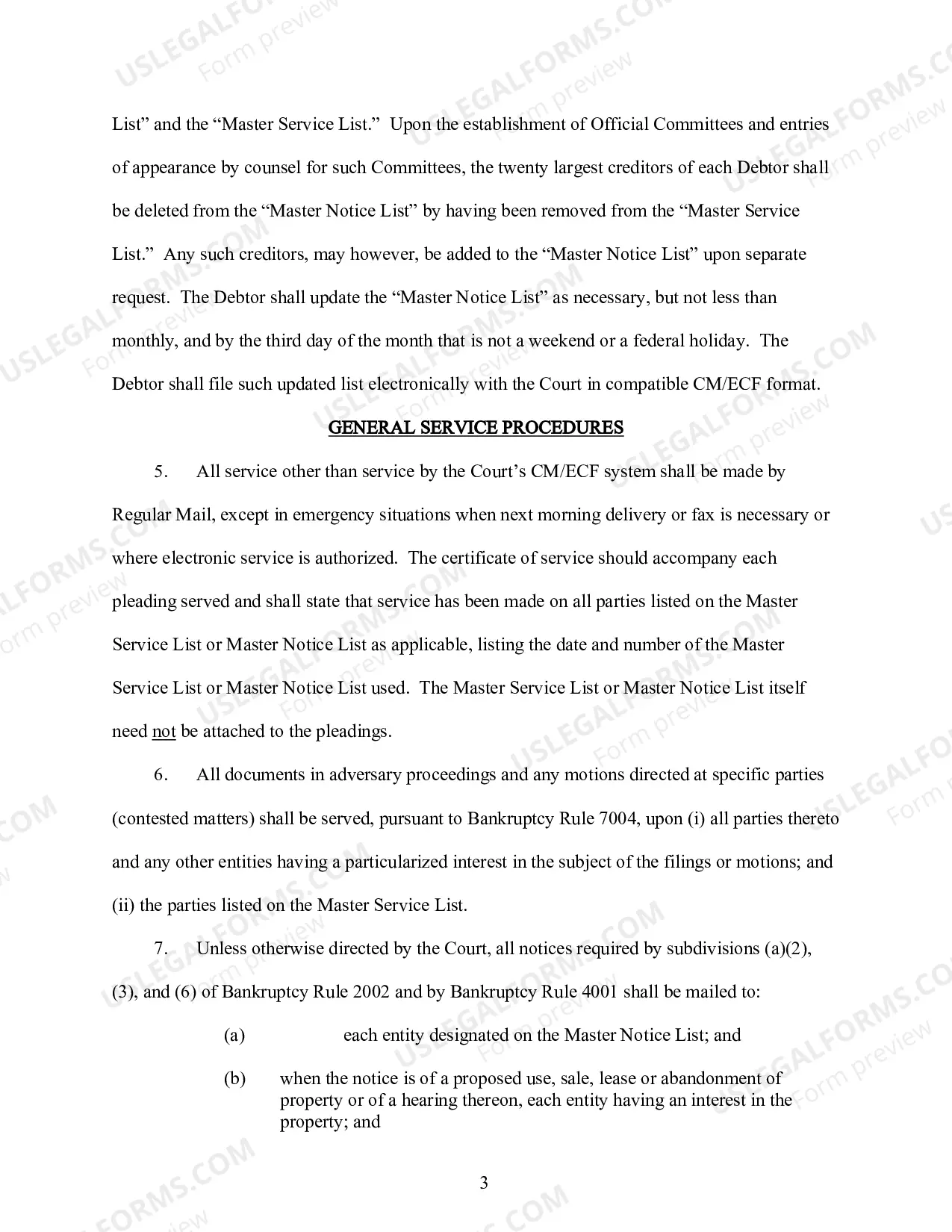 Preview Establishing Notice and Motion Procedures (Standing Order 1)