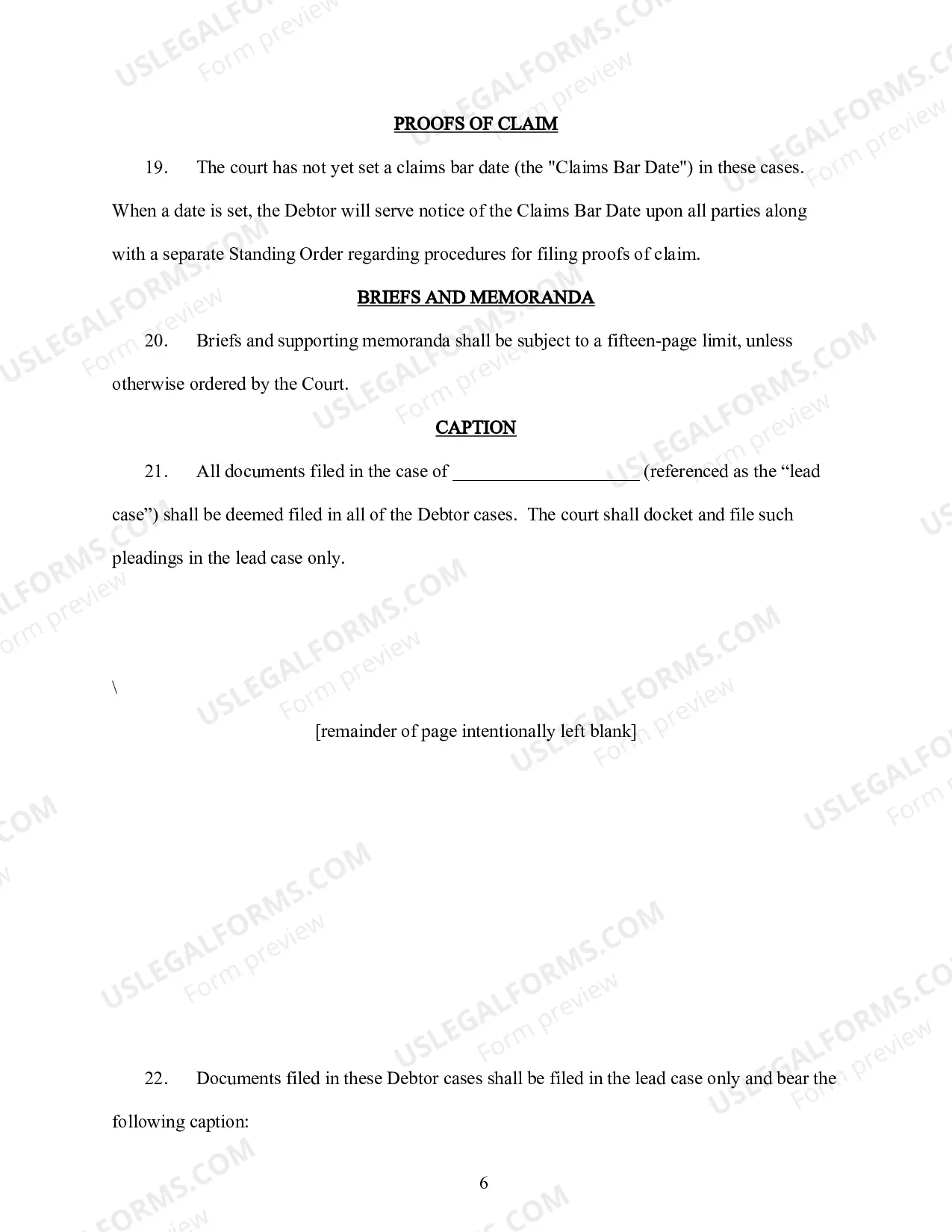 Preview Establishing Notice and Motion Procedures (Standing Order 1)