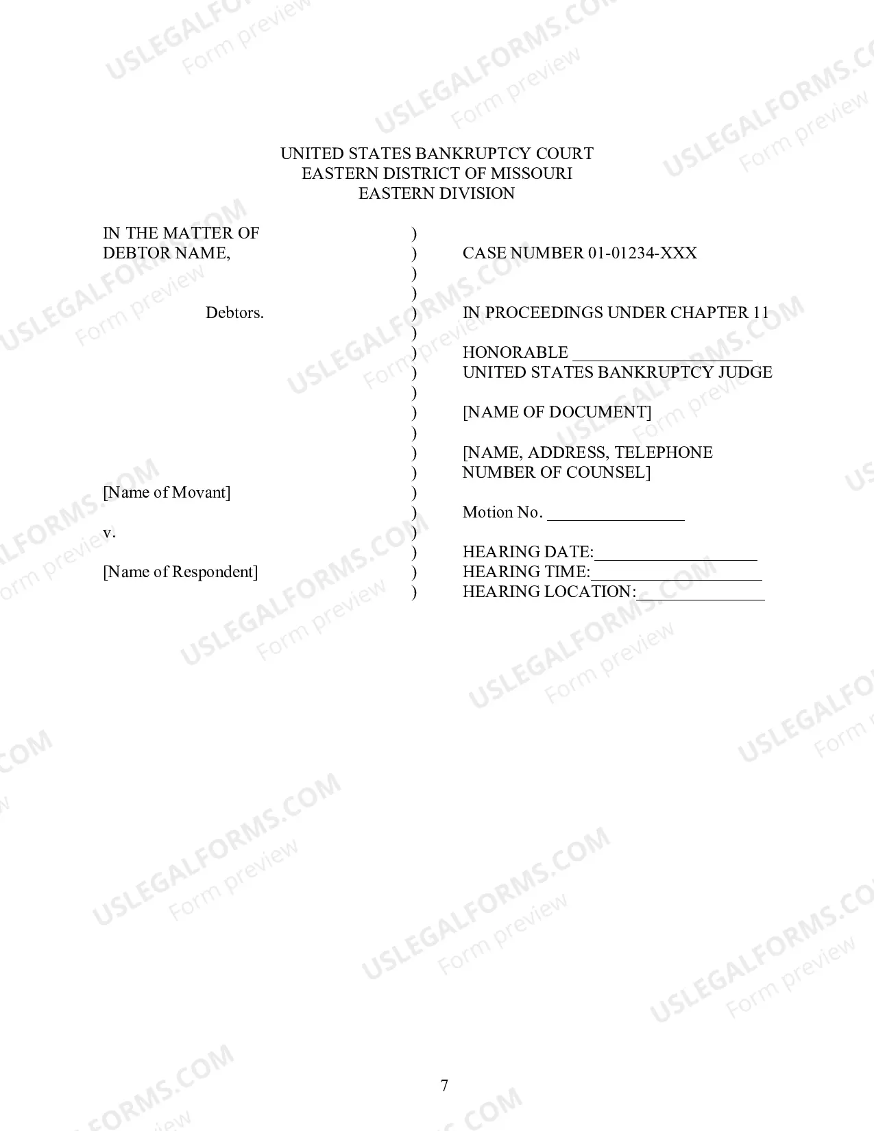 Preview Establishing Notice and Motion Procedures (Standing Order 1)