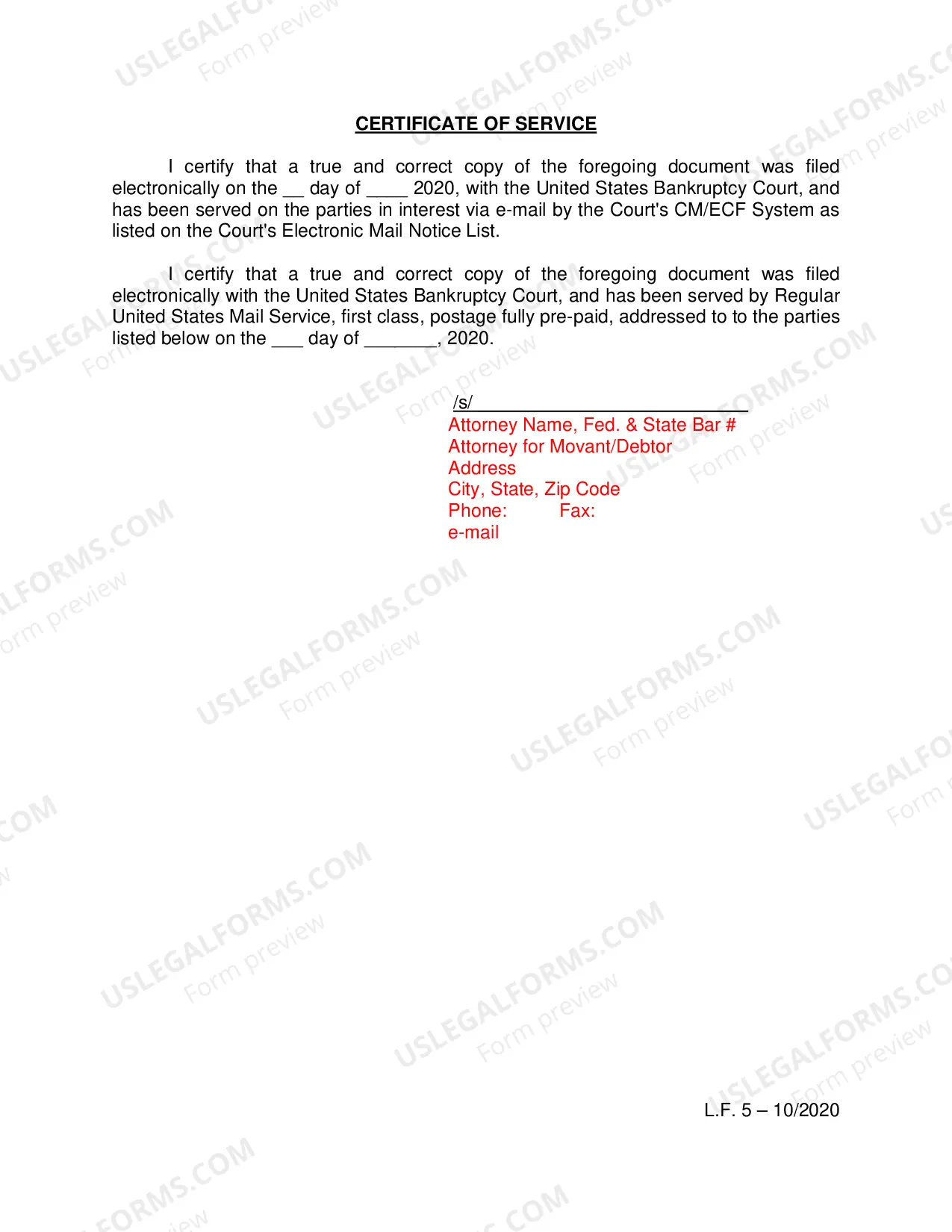 Preview Summary & Notice of Application For Compensation and Reimbursement of Expenses