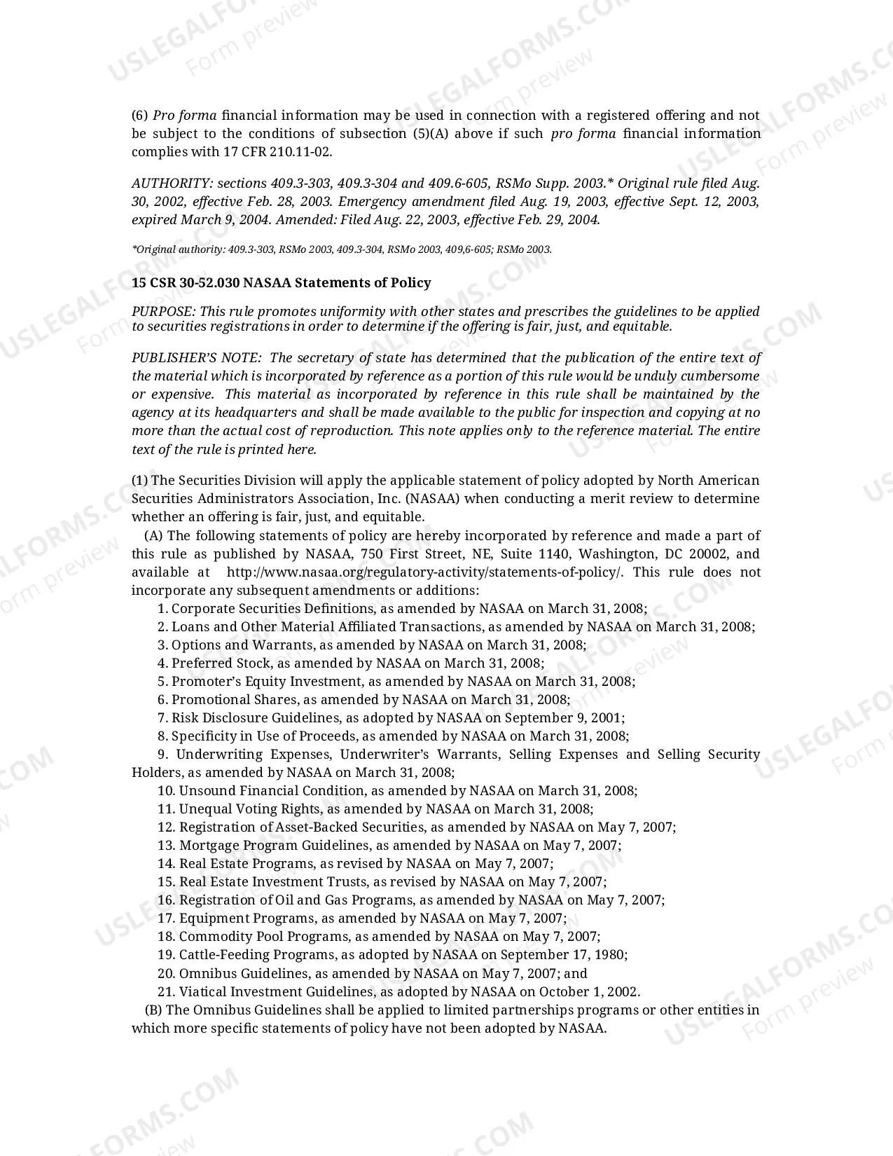 Preview Application For Registration of Single Family Mortgage Revenue Bonds