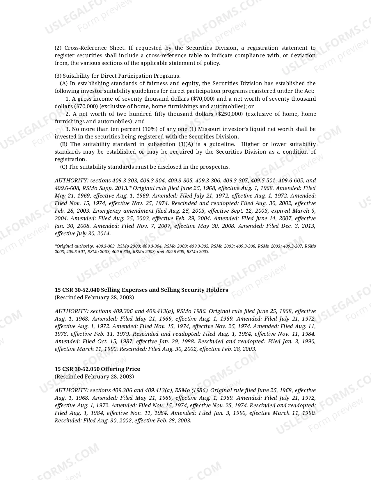 Preview Application For Registration of Single Family Mortgage Revenue Bonds