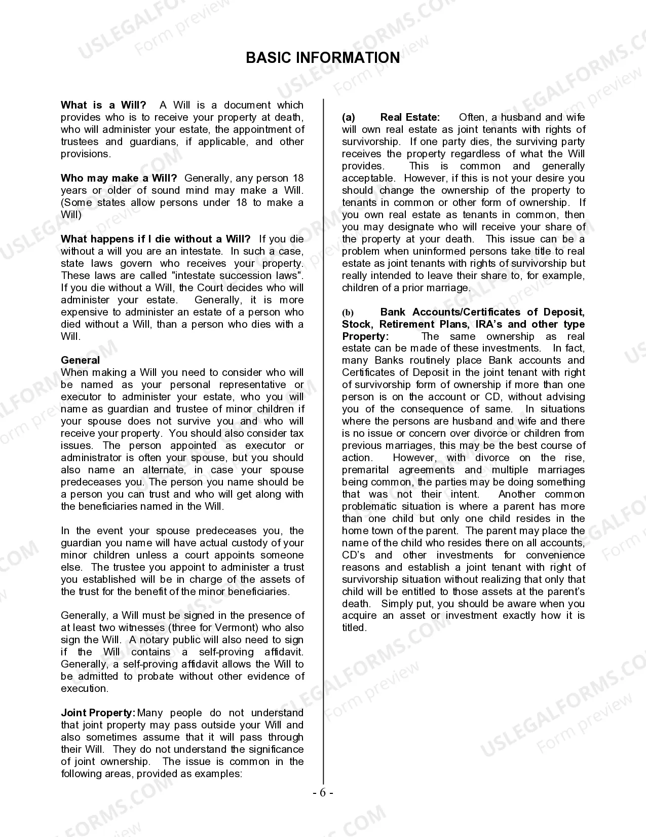 Preview Last Will and Testament for Married person with Minor Children from Prior Marriage