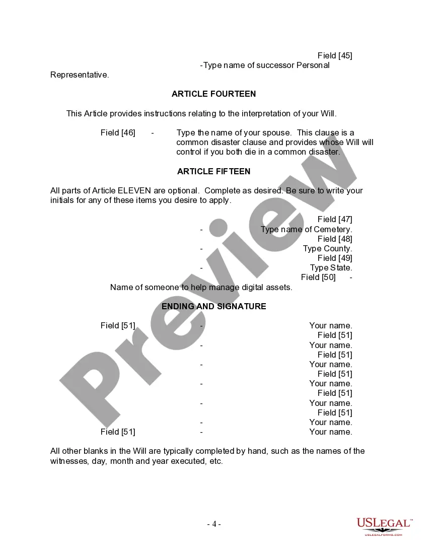 Preview Mutual Wills Package with Last Wills and Testaments for Married Couple with Adult and Minor Children