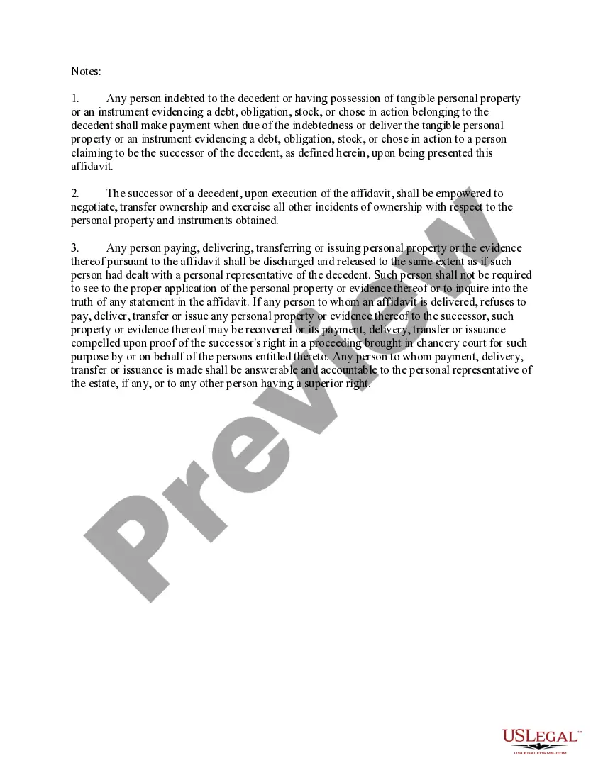 Get Small Estate Affidavit for Estates under $75,000 Preview Small Estate Affidavit for Estates under $75,000