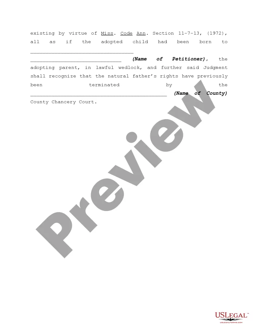 Preview Petition for Adoption Involving Guardian Ad Litem in Underlying Proceeding