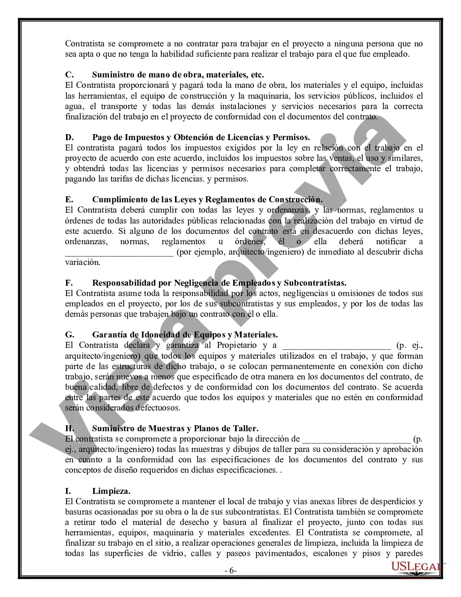 Preview Contrato Comercial para Contratista