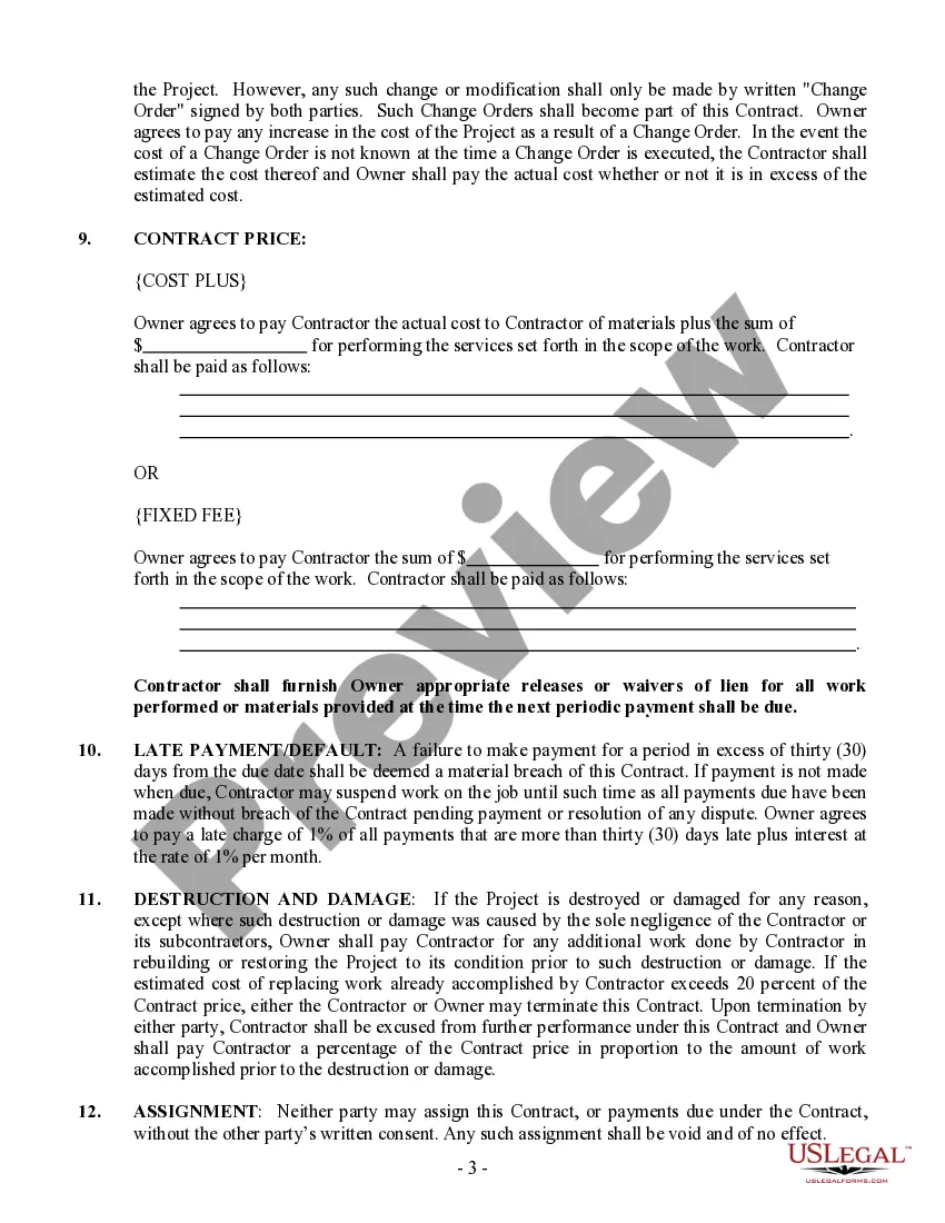 Preview Concrete Mason Contract for Contractor