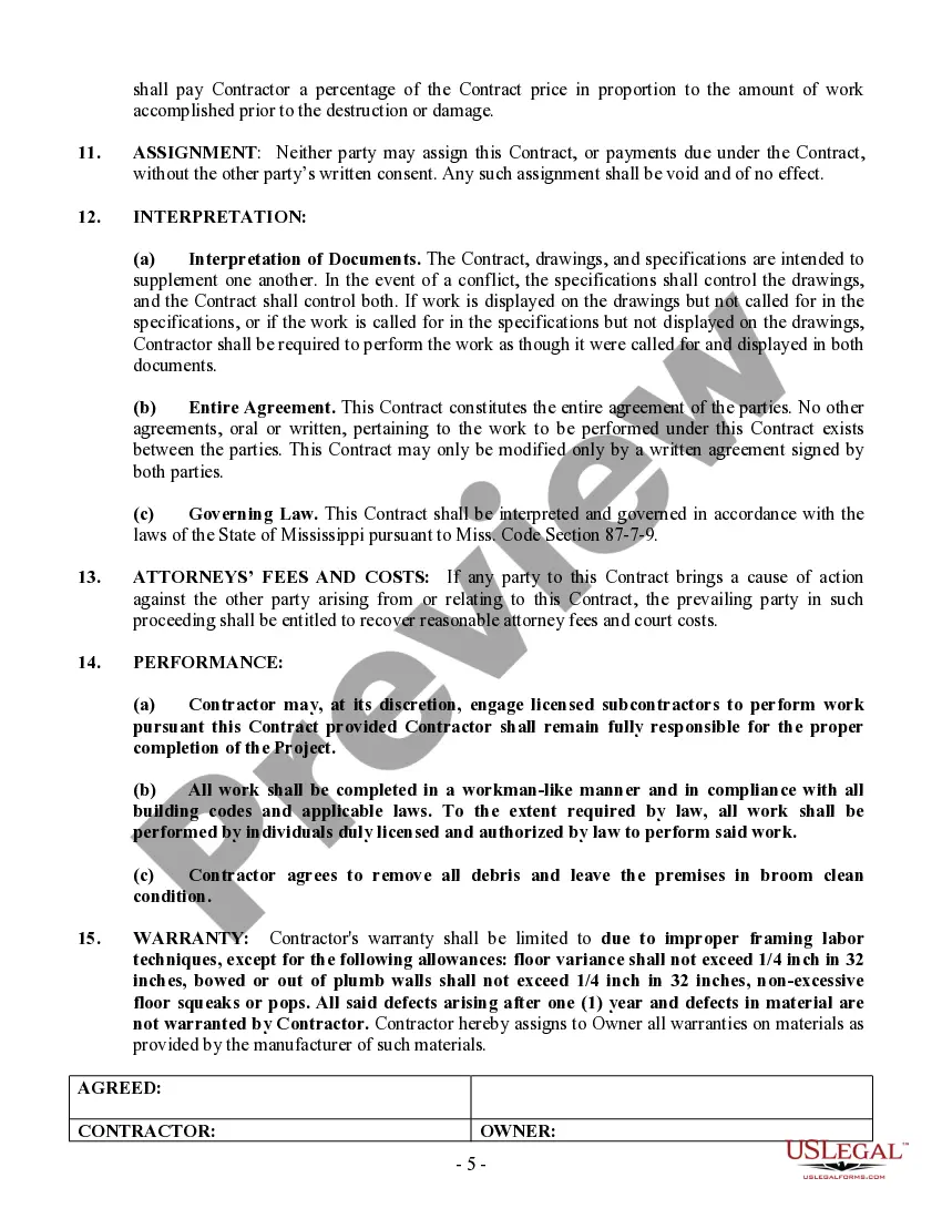 Preview Framing Contract for Contractor