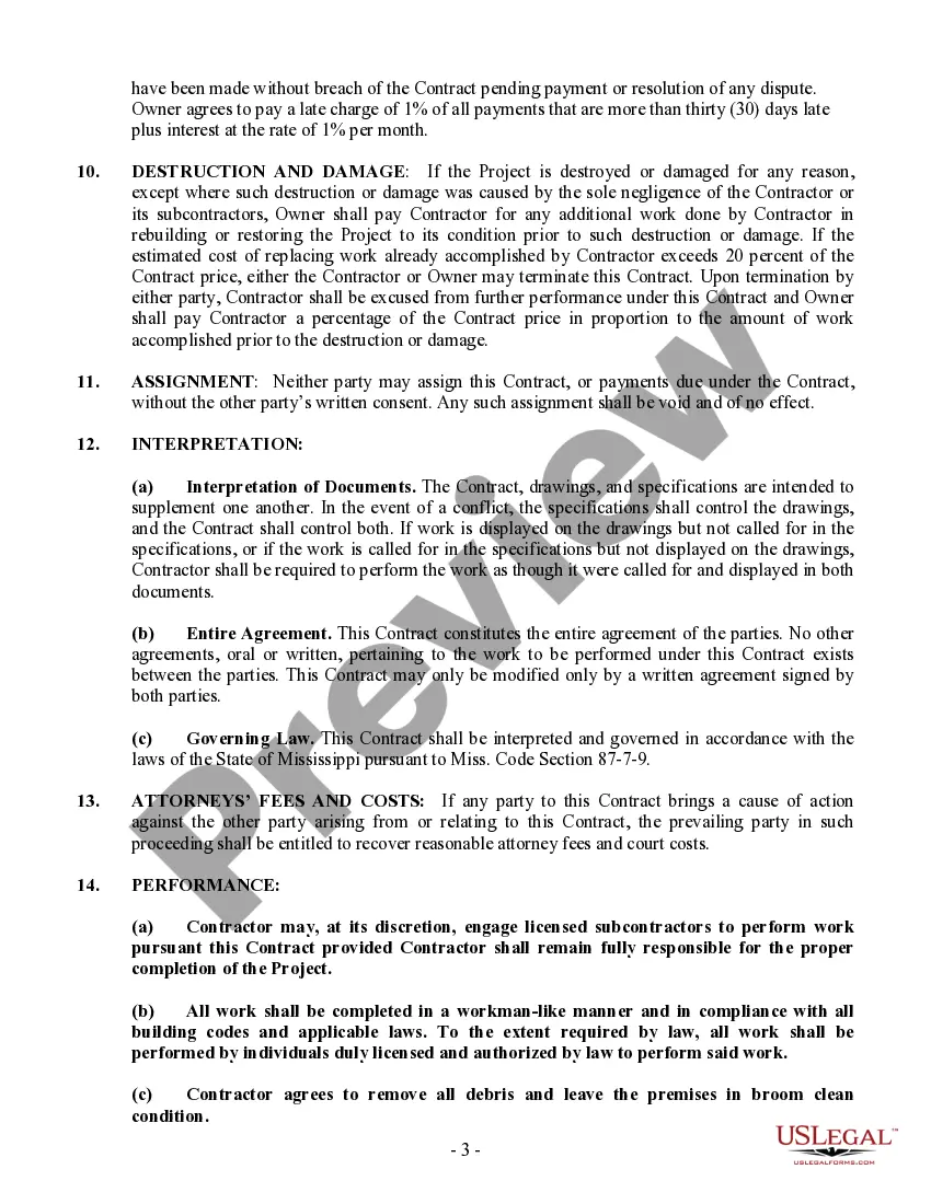Preview Insulation Contract for Contractor