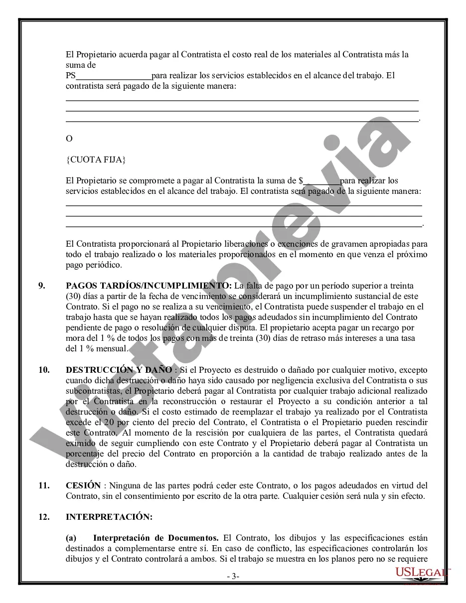 Preview Contrato de revestimiento para contratista