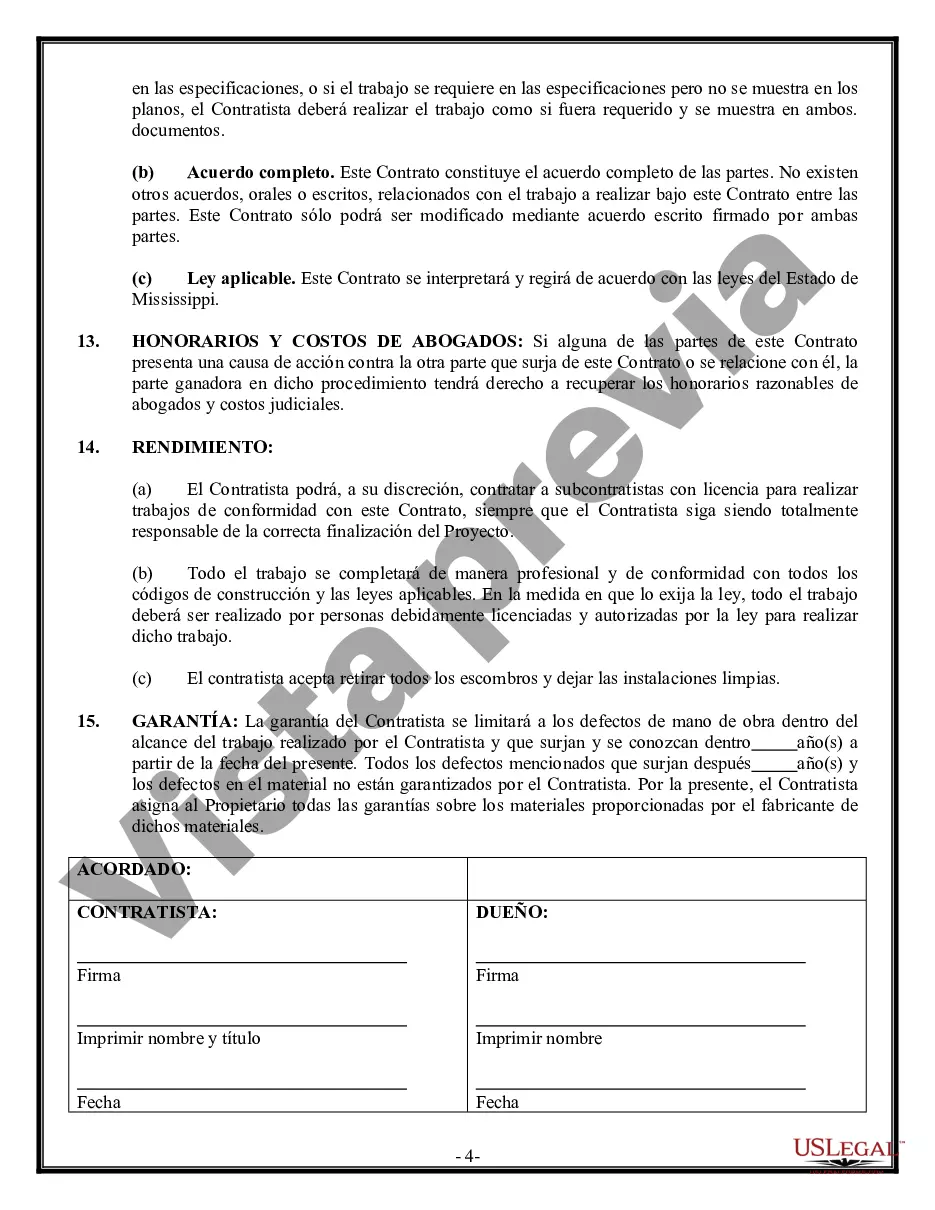 Preview Contrato de revestimiento para contratista