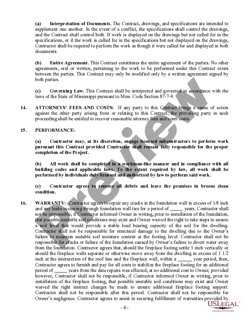 Get Foundation Contract for Contractor Preview Foundation Contract for Contractor