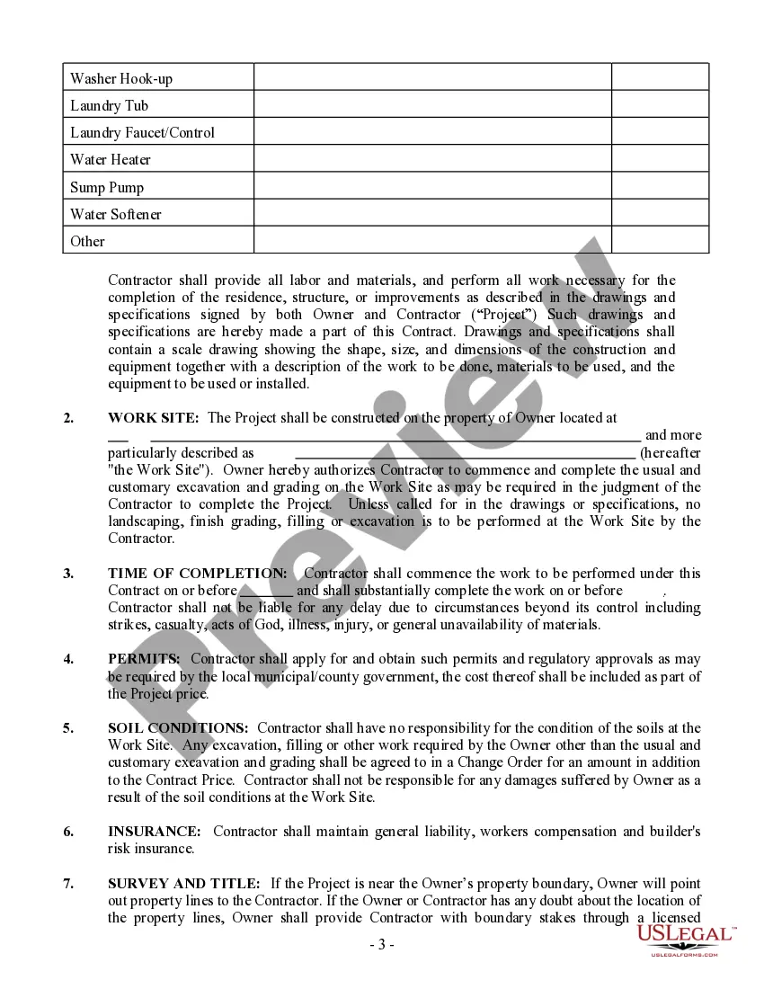 Preview Plumbing Contract for Contractor