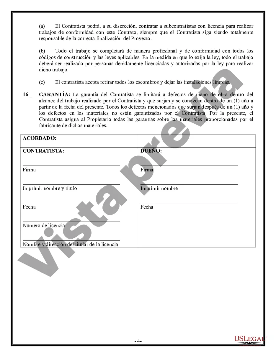 Preview Contrato de albañil para contratista