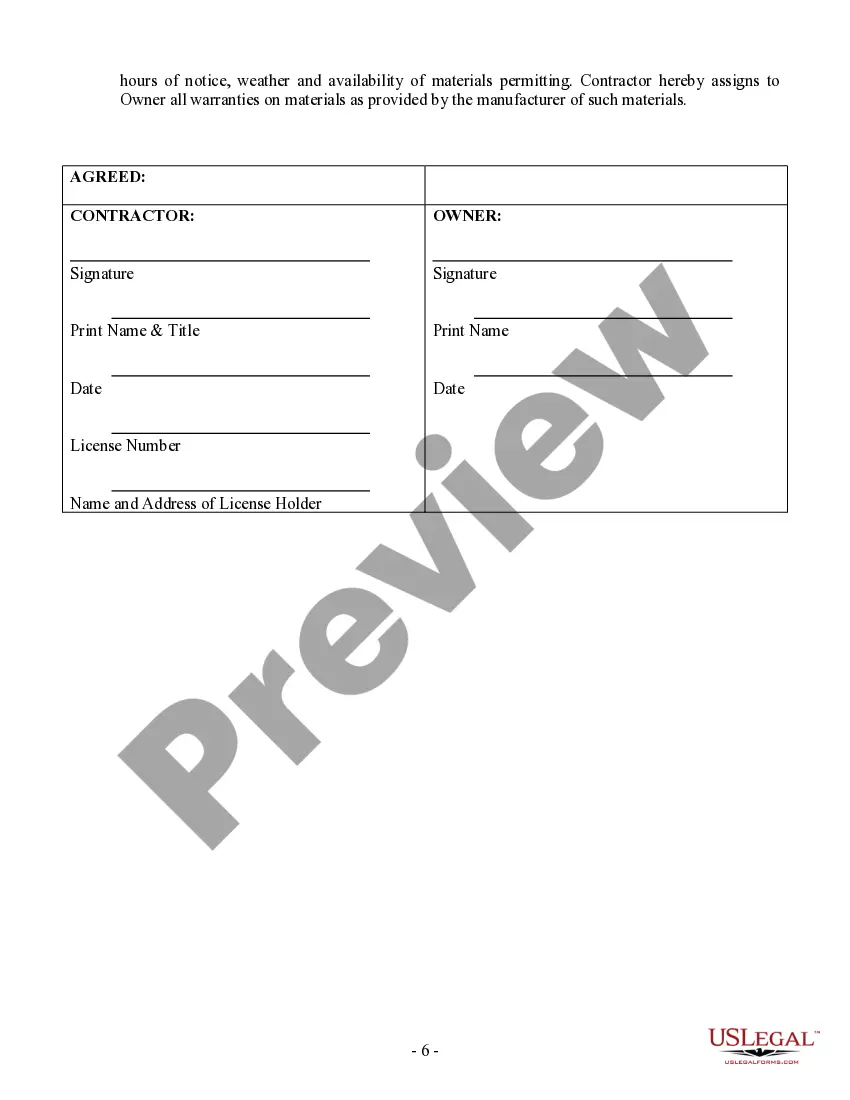 Preview Electrical Contract for Contractor