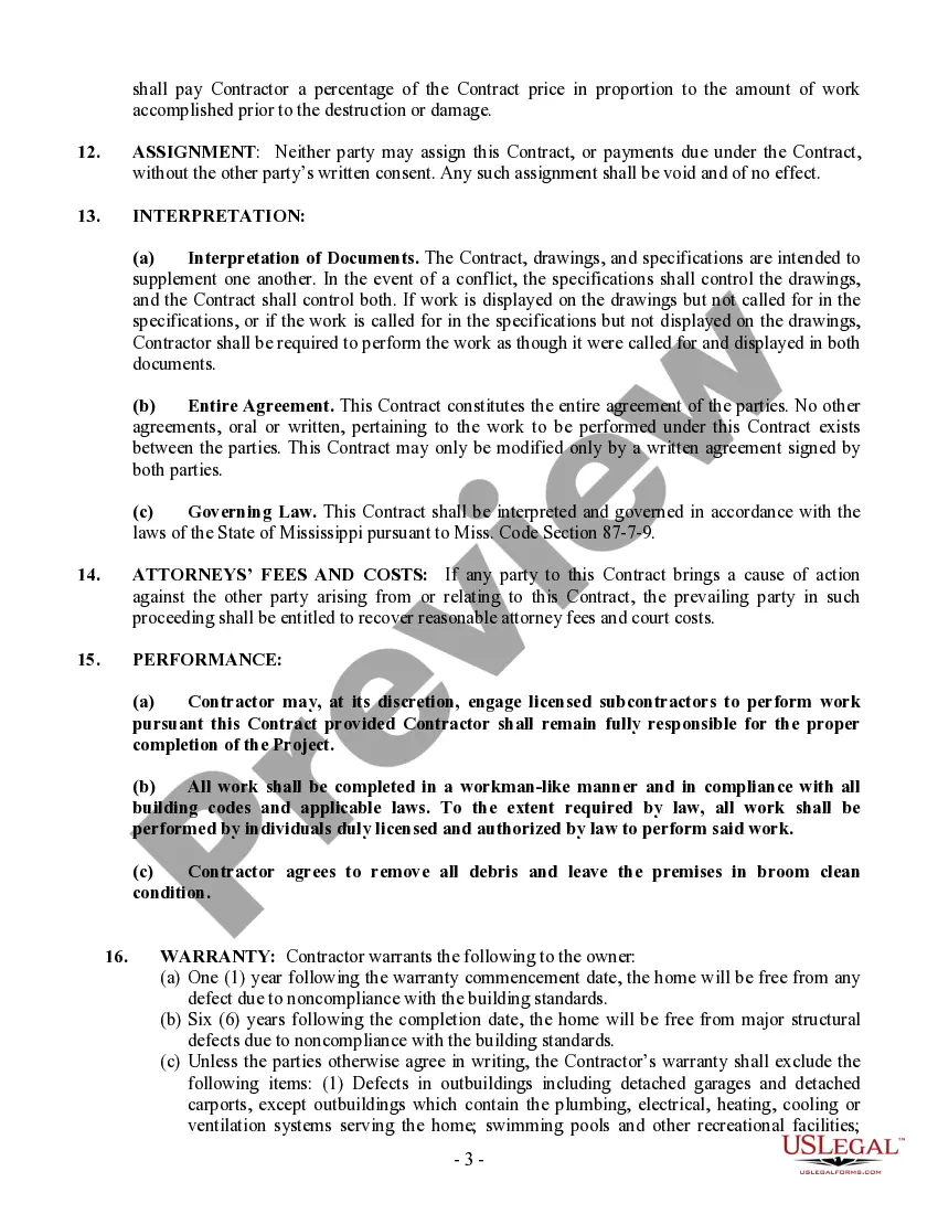 Get New Home Construction Contract Preview New Home Construction Contract