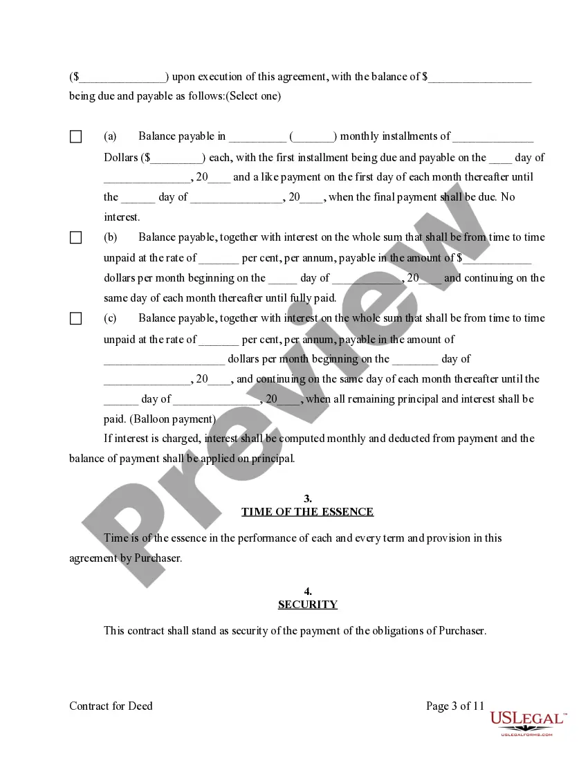 Get Agreement or Contract for Deed for Sale and Purchase of Real Estate a/k/a Land or Executory Contract Preview Agreement or Contract for Deed for Sale and Purchase of Real Estate a/k/a Land or Executory Contract