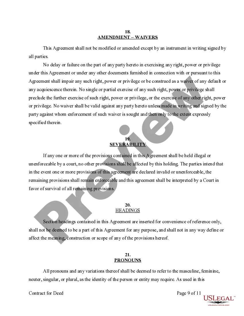 Get Agreement or Contract for Deed for Sale and Purchase of Real Estate a/k/a Land or Executory Contract Preview Agreement or Contract for Deed for Sale and Purchase of Real Estate a/k/a Land or Executory Contract