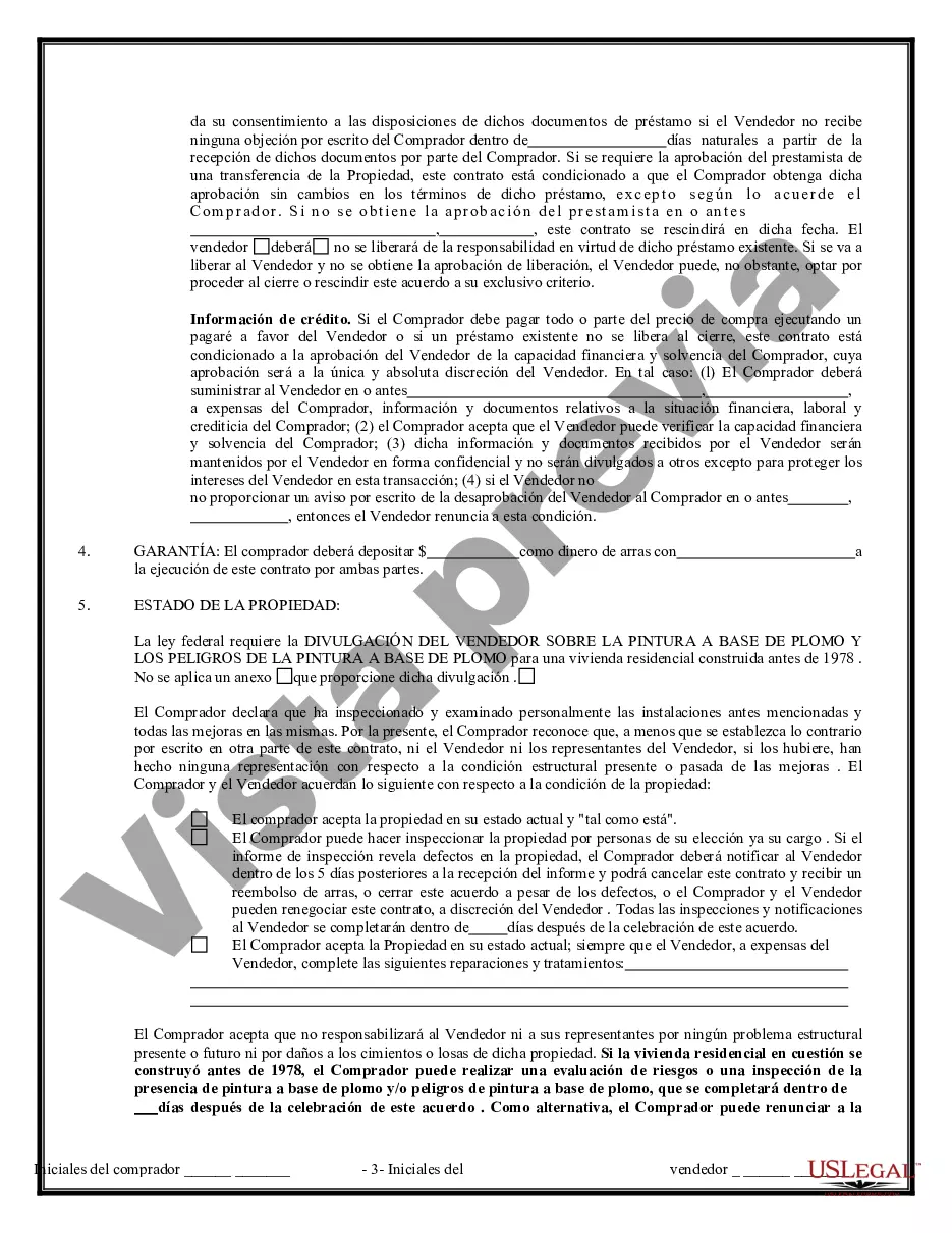 Preview Contrato de Compraventa de Bienes Inmuebles sin Corredor para Acuerdo de Venta de Casa Residencial