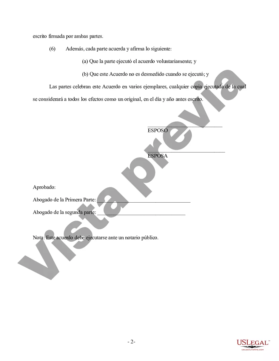 Preview Revocación del Acuerdo Prematrimonial o Prenupcial