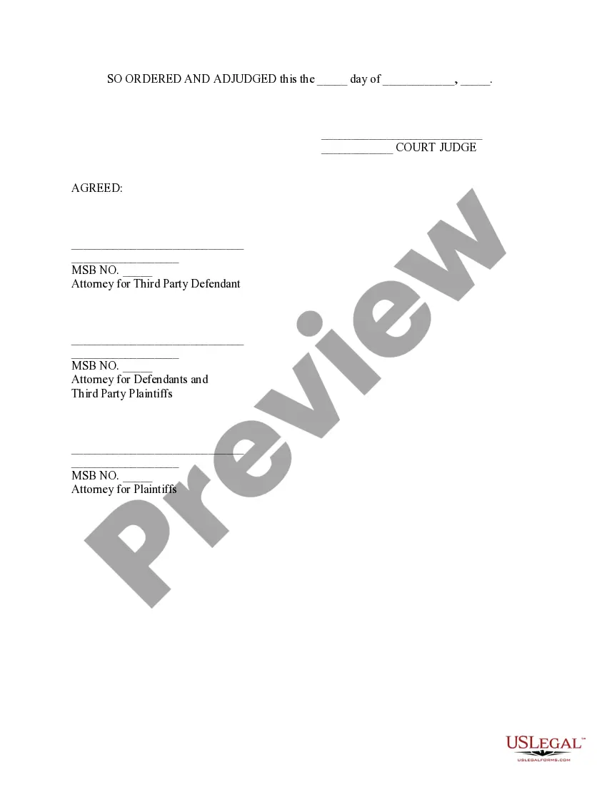 Preview Agreed Order Granting Additional Time to Complete Discovery in Circuit Court with Third Parties