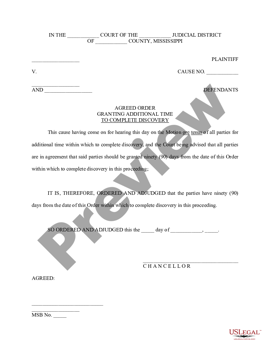 Consent Order Court Form US Legal Forms