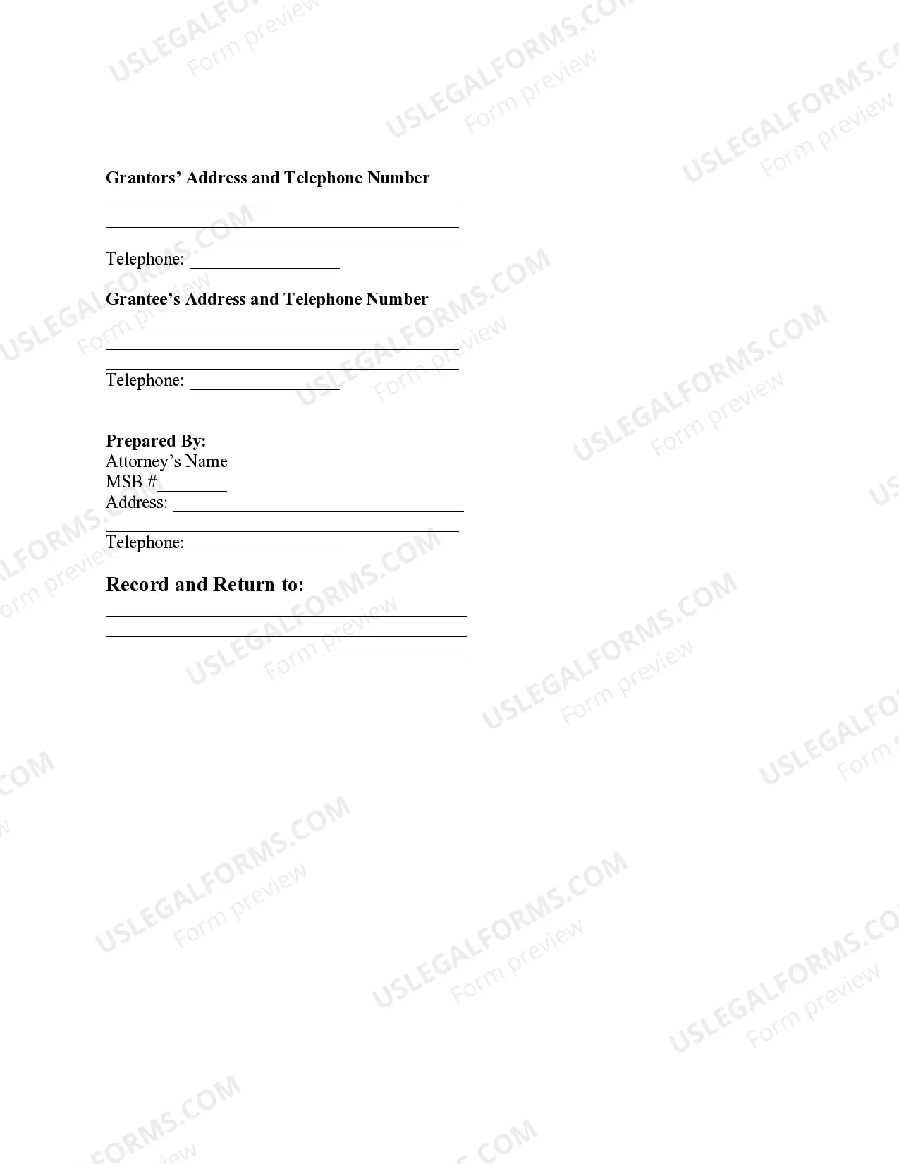 Preview Quitclaim Deed Retaining Vendors Lien