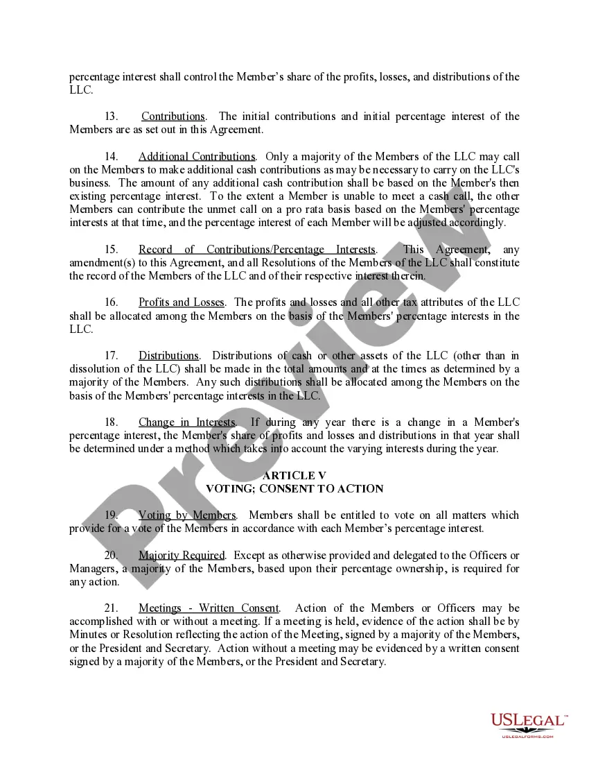 Get Limited Liability Company LLC Operating Agreement Preview Limited Liability Company LLC Operating Agreement