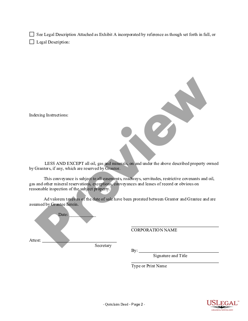 Mississippi Quitclaim Deed from Corporation to LLC - Mississippi Quit ...